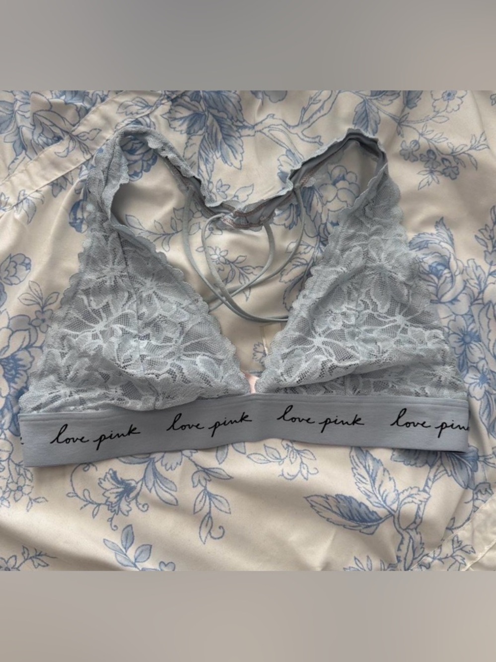 3 for $30! 💅🏻 PINK Victoria's Secret Sky Blue Lace Bralette 💅🏻 Bundle SALE!
